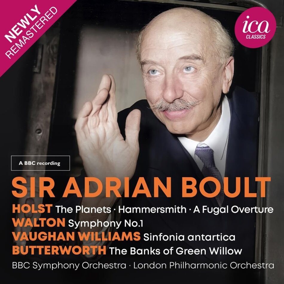 BBC Symphony Orchestra, London Philharmonic Orchestra, Gustav Holst (1874-1934), Sir William Walton (1902-1983), … - The Planets, Symphony 1, Sinfonia Antarctica, - The Banks Of Green Willow Remastered, 2 CDs