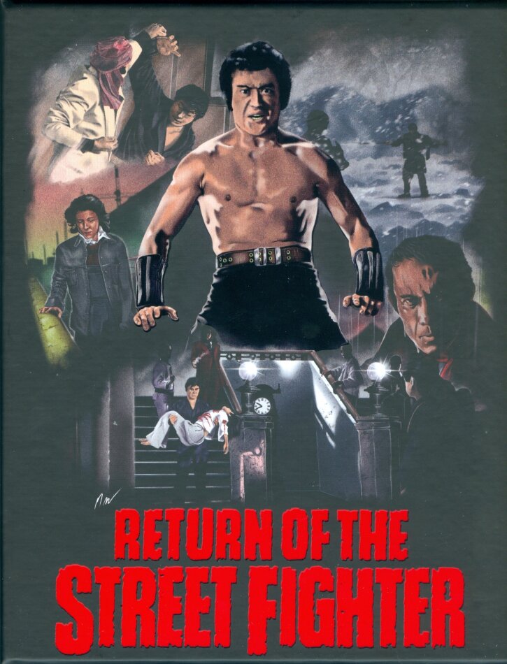 Return of the Street Fighter (1974) Bierfilz, Scanavo Box, Lucky 7 Art Collection, Schuber, Limited Collector's Edition, Blu-ray + DVD