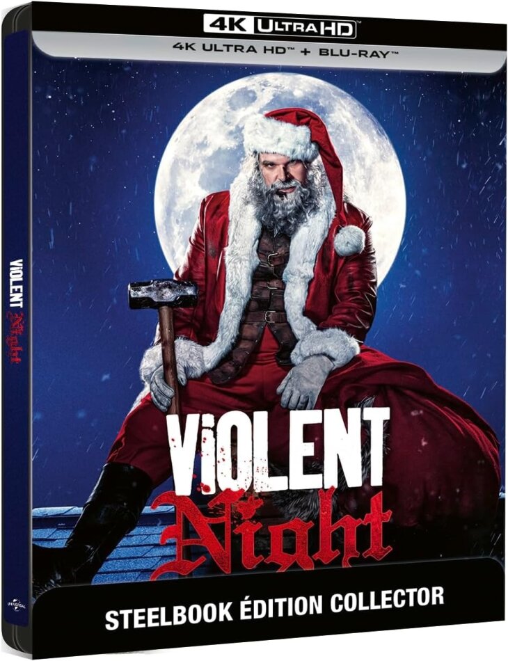 Violent Night (2022) Limited Collector's Edition, Steelbook, 4K Ultra HD + Blu-ray