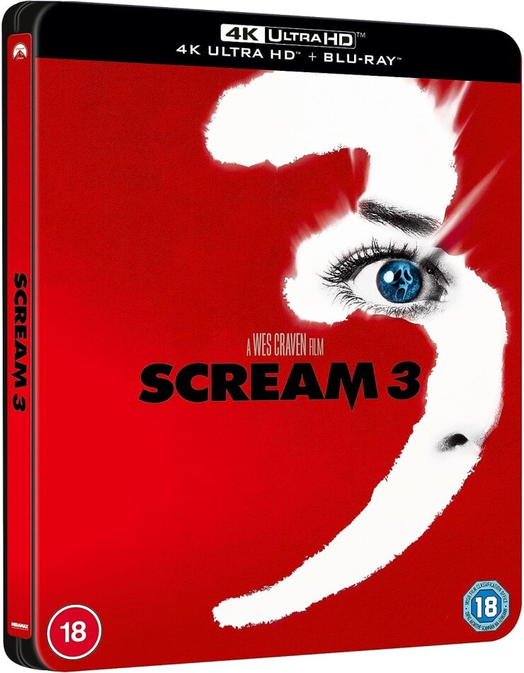 Scream 3 (2000) Limited Edition, Steelbook, 4K Ultra HD + Blu-ray