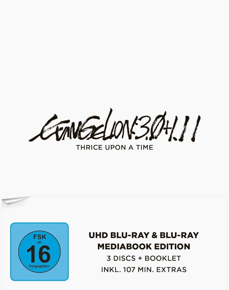 Evangelion 3.0 + 1.11 - Thrice Upon A Time (2021) Mediabook, Special Edition, 2 4K Ultra HDs + Blu-ray