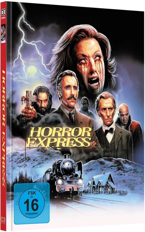 Horror Express (1972) Cover D, Limited Edition, Mediabook, Blu-ray + DVD