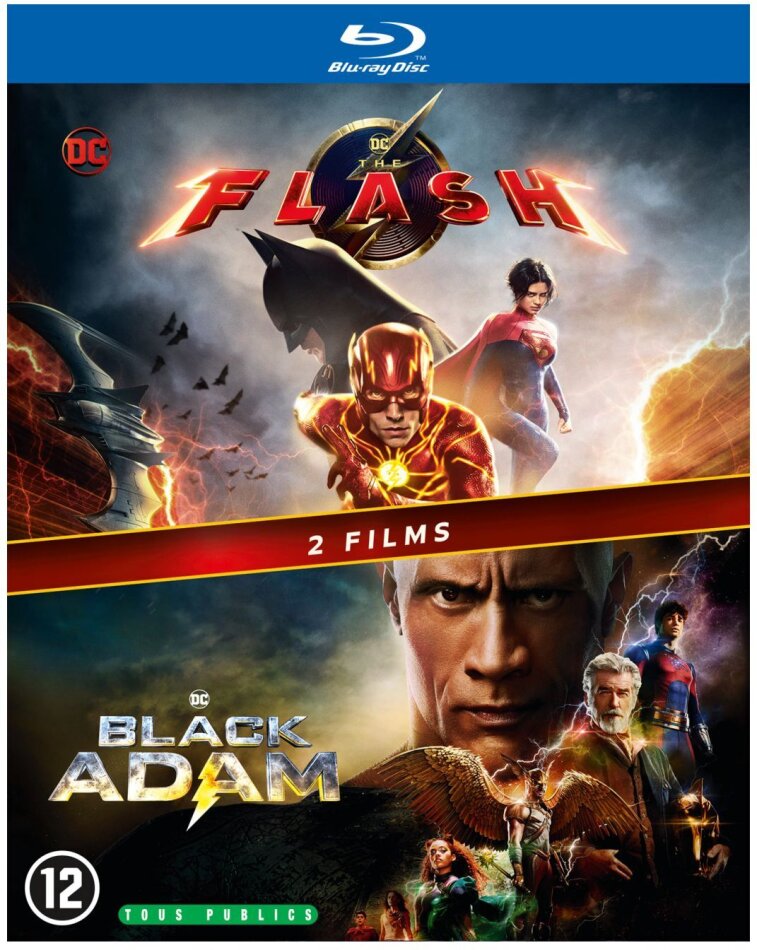 The Flash (2023) / Black Adam (2022) 2 Blu-ray