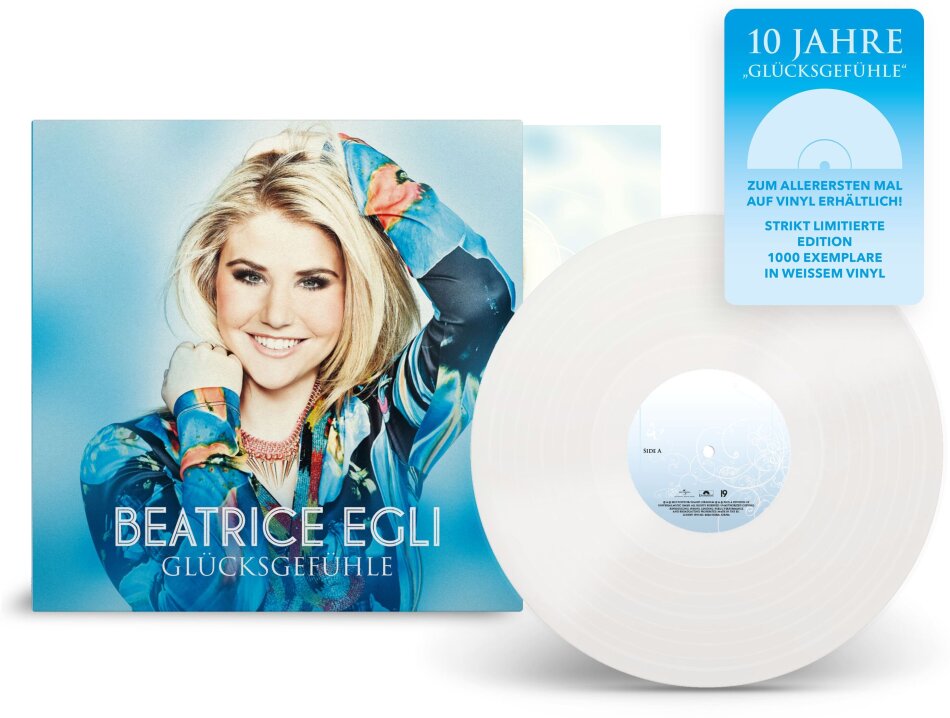 Beatrice Egli - Glücksgefühle 2023 Reissue, 10th Anniversary Edition, White Vinyl, LP