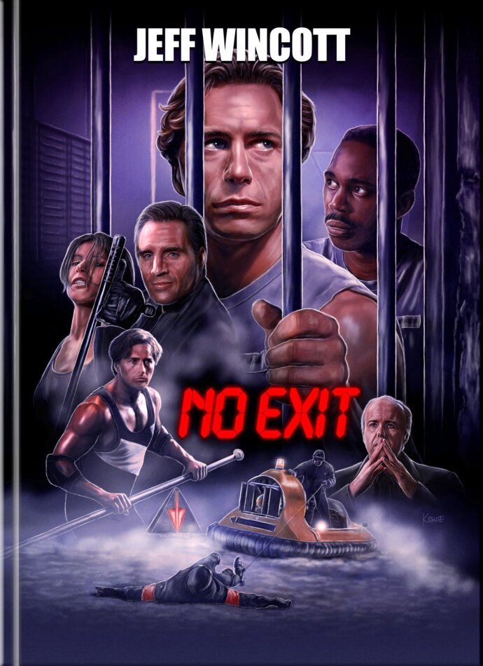 Knockout - No Exit (1995) Cover C, Limited Edition, Mediabook, Uncut, Blu-ray + DVD