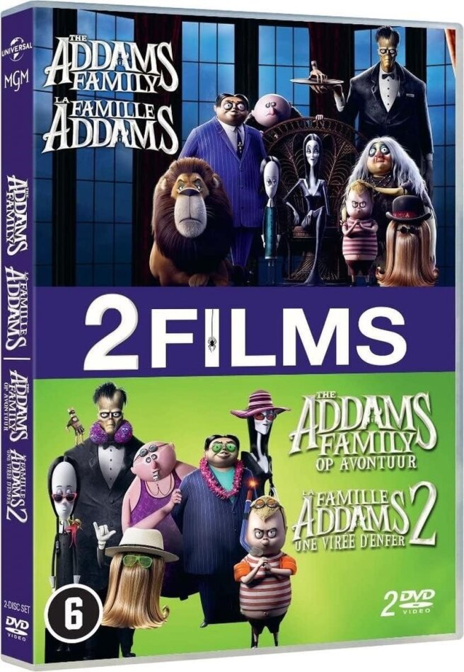 La famille Addams (2019) / La famille Addams 2 - Une virée d'enfer (2021) - 2 Films 2 DVDs
