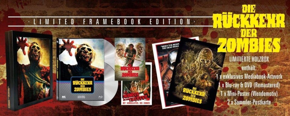 Die Rückkehr der Zombies (1981) Framebook, Limited Edition, Remastered, Blu-ray + DVD