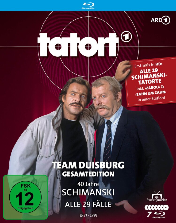 Tatort - Duisburg - 40 Jahre Schimanski - Alle 29 Folgen Complete edition, 7 Blu-rays
