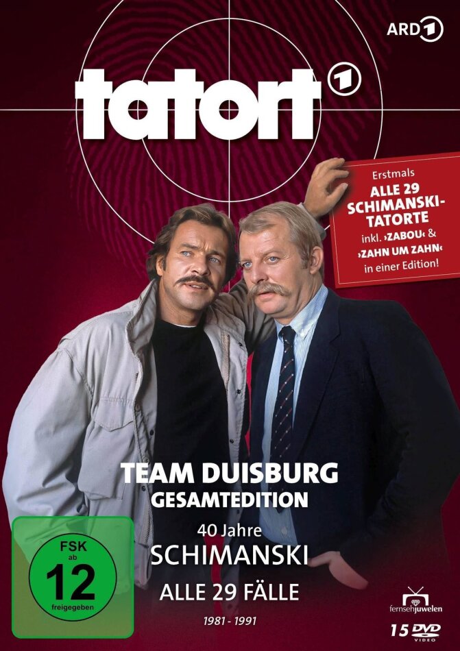 Tatort - Duisburg - 40 Jahre Schimanski - Alle 29 Folgen Gesamtedition, 15 DVDs