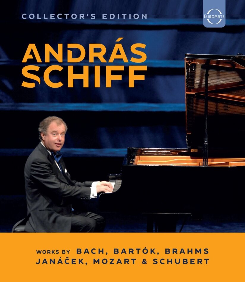 András Schiff - Works by Bach, Bartok, Brahms, Janacek, Mozart & Schubert SD Video on Blu-ray Disc, Collector's Edition