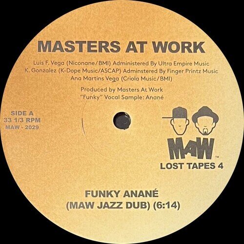 Masters At Work - Funky Anan / Maw Want You 12" Maxi