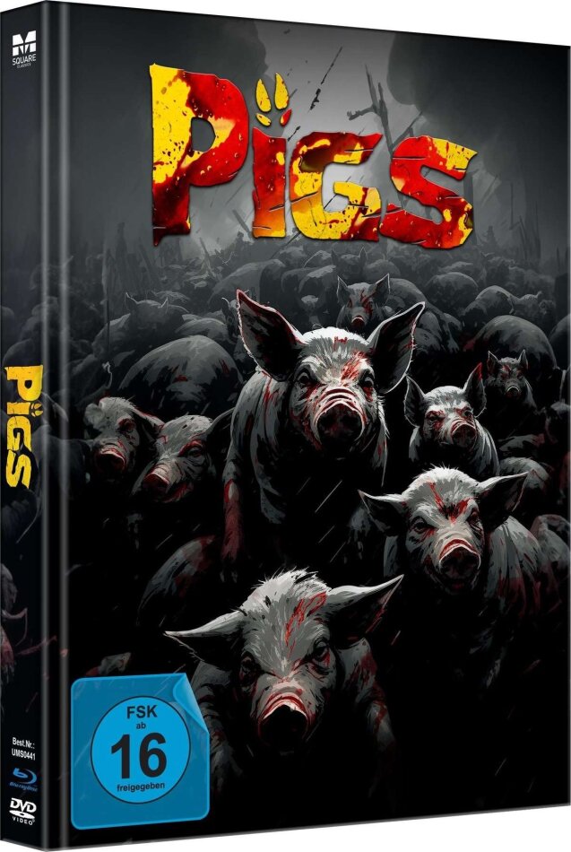 PIGS (1972) Limited Edition, Mediabook, Uncut, Blu-ray + DVD