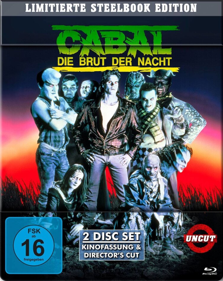 Cabal - Die Brut der Nacht (1990) Director's Cut, Kinoversion, Limited Special Edition, Steelbook, 2 Blu-rays