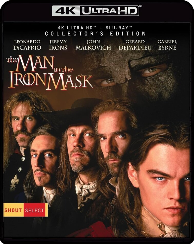 The Man in the Iron Mask (1998) Shout Select, Collector's Edition, 4K Ultra HD + Blu-ray
