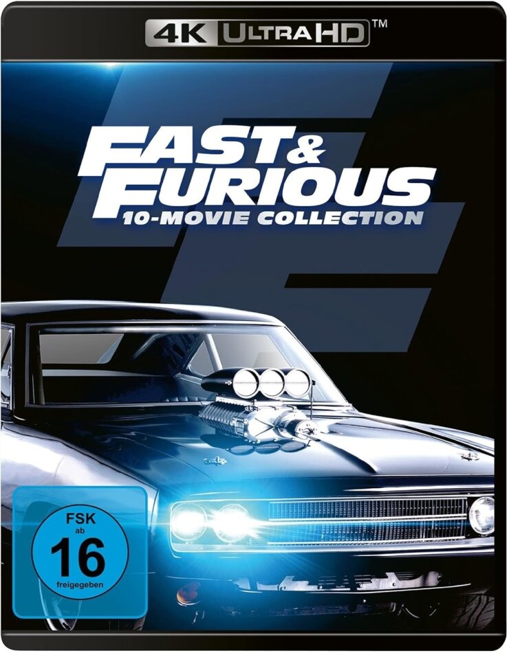 Fast & Furious 1-10 - 10-Movie-Collection 10 4K Ultra HDs