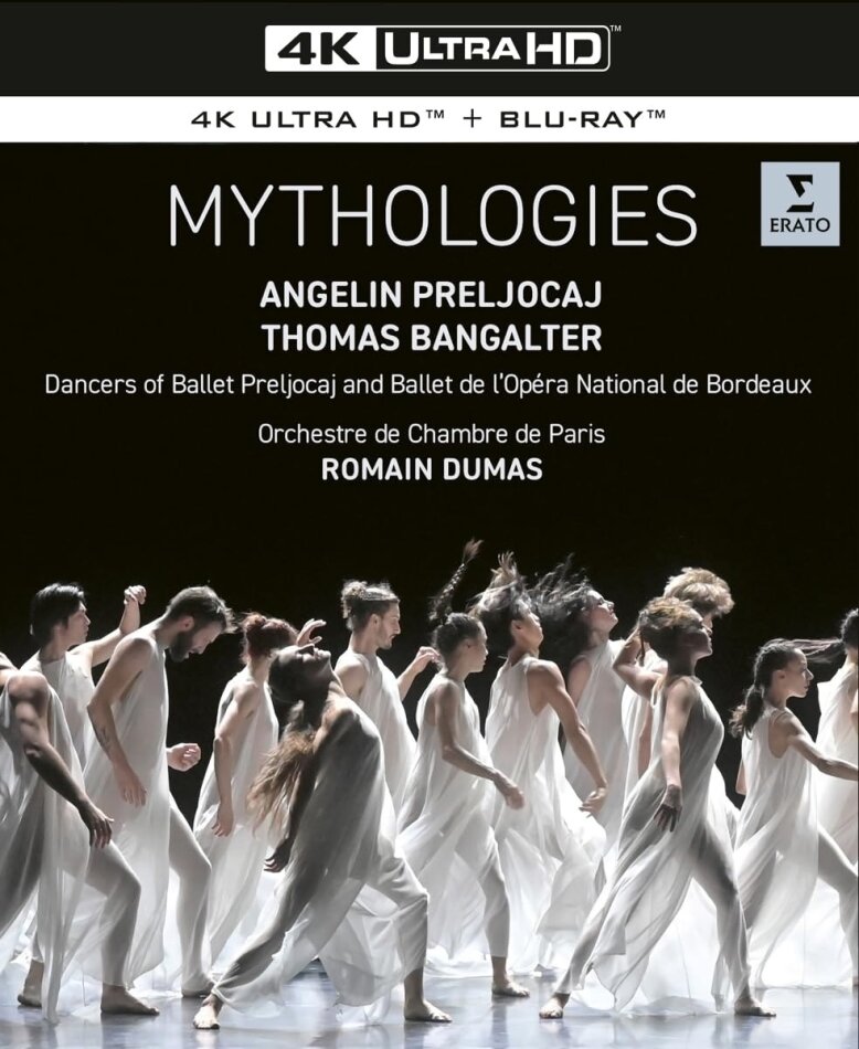Orchestre de Chambre de Paris, Dancers of Ballet Preljocaj, Ballet de l'Opéra National de Bordeaux, Angelin Preljocaj & Romain Dumas (*1985) - Mythologies 4K Ultra HD + Blu-ray