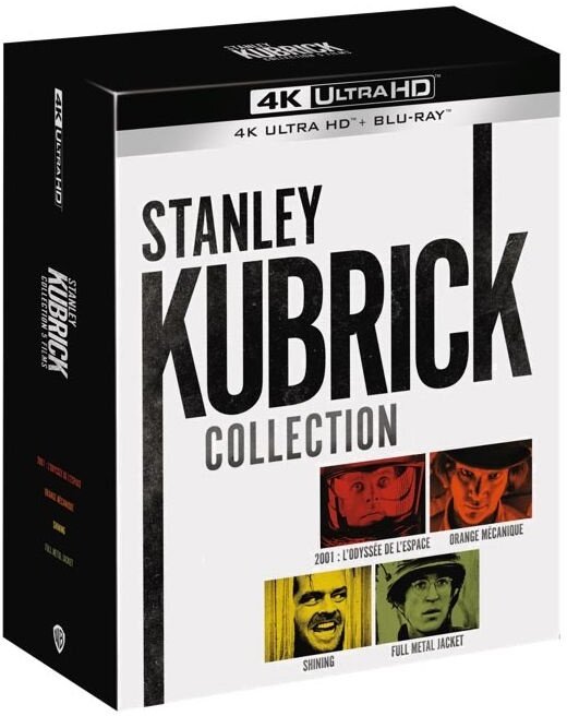 Stanley Kubrick Collection - 2001: L'odyssée de l'espace / Orange mécanique / Shining / Full Metal Jacket 4 4K Ultra HDs + 4 Blu-rays