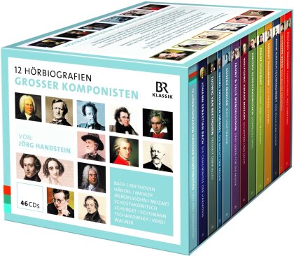 Udo Wachtveitl & J&ouml;rg Handstein - 12 Audio Biographies Of Great Composers (46 CDs)
