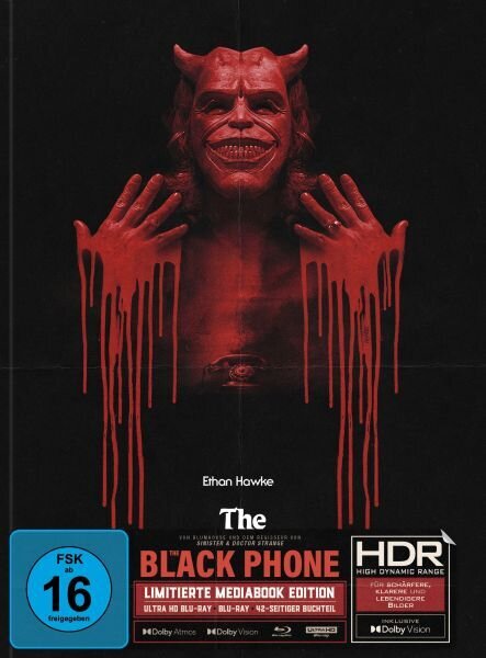 The Black Phone (2021) Cover A, Limited Edition, Mediabook, 4K Ultra HD + Blu-ray