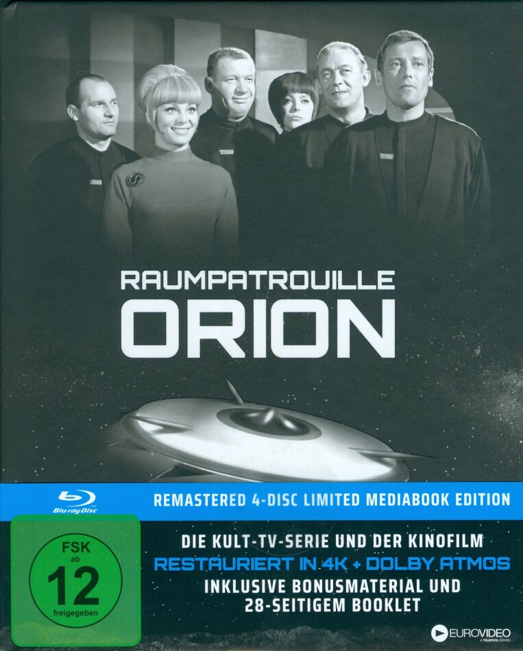 Raumpatrouille Orion Limited Edition, Mediabook, Remastered, Restaurierte Fassung, 4 Blu-rays