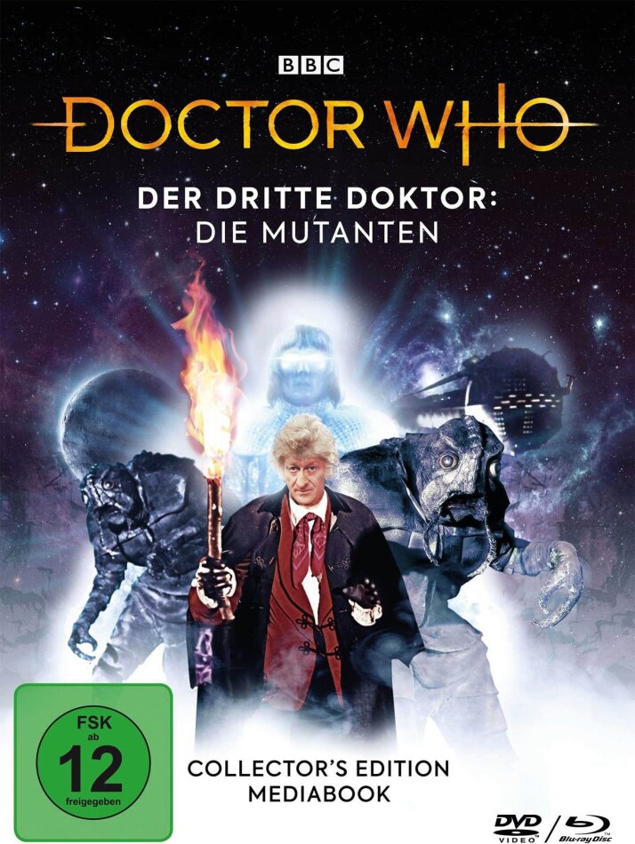 Doctor Who - Der Dritte Doktor: Die Mutanten BBC, Limited Collector's Edition, Mediabook, Blu-ray + 2 DVDs