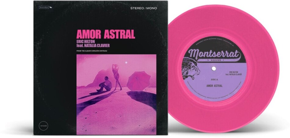 Eric Hilton feat. Natalia Clavier - Amor Astral Pink Vinyl, 7" Single