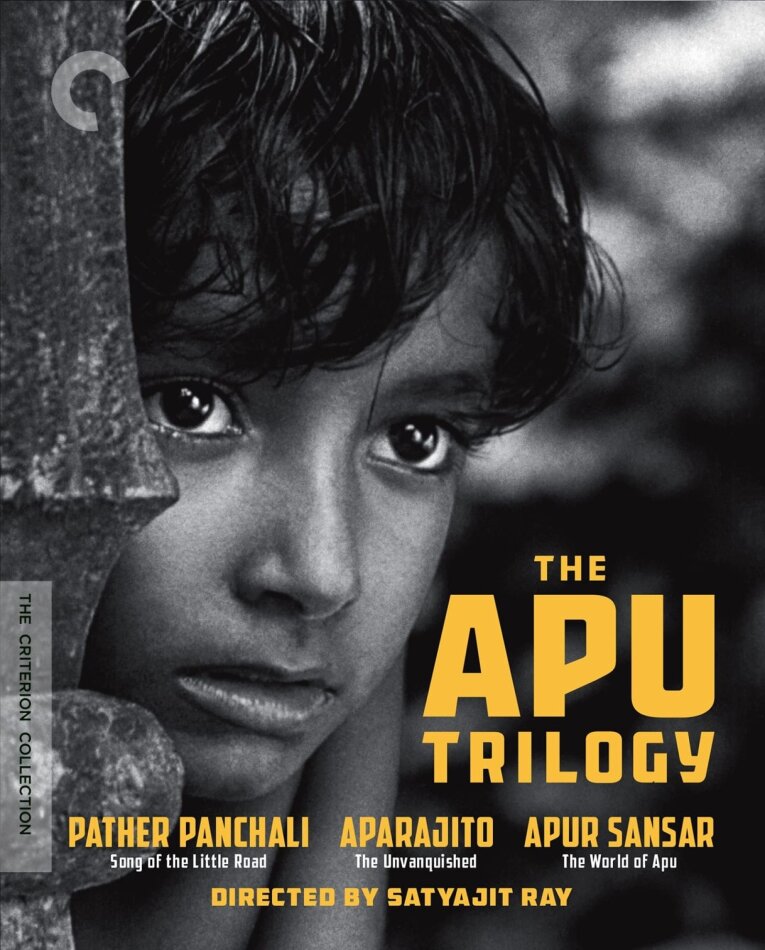 The Apu Trilogy - Pather Panchali - Song of the Little Road (1955) / Aparajito - The Unvanquished (1956) / Apur Sansar - The World of Apu (1959) s/w, Criterion Collection, Restaurierte Fassung, 3 4K Ultra HDs + 3 Blu-rays