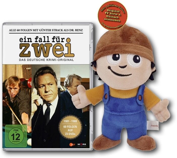 Ein Fall für Zwei - Alle 60 Folgen mit Günter Strack als Dr. Renz + Mainzelmännchen, Limited Edition, 23 DVDs