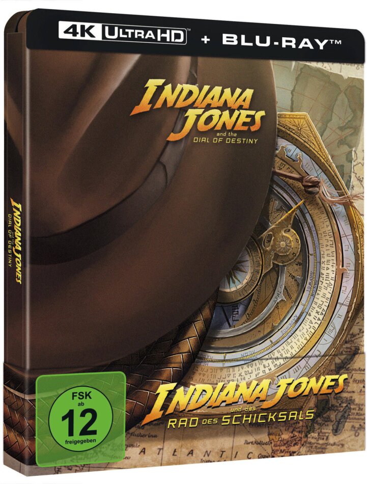 Indiana Jones and the Dial of Destiny - Indiana Jones und das Rad des Schicksals (2023) Limited Edition, Steelbook, 4K Ultra HD + Blu-ray