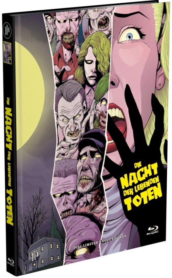 Die Nacht der lebenden Toten (1968) Cover A, Limited Edition, Mediabook, Uncut, Blu-ray + DVD