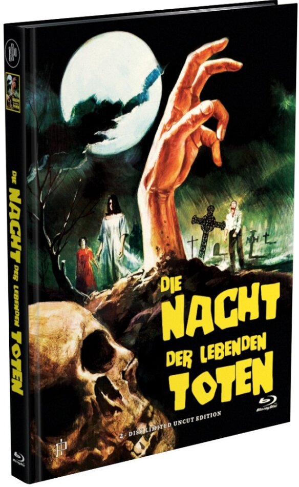 Die Nacht der lebenden Toten (1968) Cover C1, Limited Edition, Mediabook, Uncut, Blu-ray + DVD
