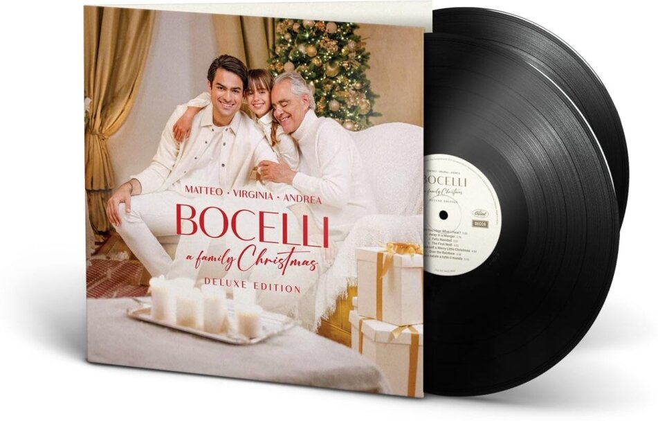 Andrea Bocelli, Matteo Bocelli & Virginia Bocelli - A Family Christmas 2023 Reissue, Deluxe Edition, 2 LPs