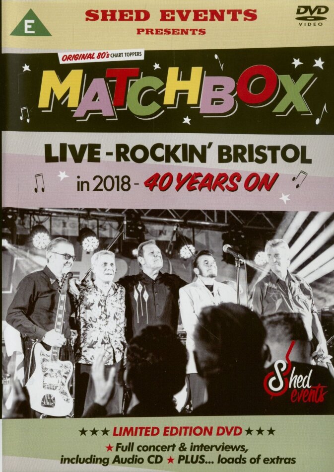 Matchbox - Live - Rockin' Bristol in 2018 - 40 Years On Limited Edition, DVD + CD