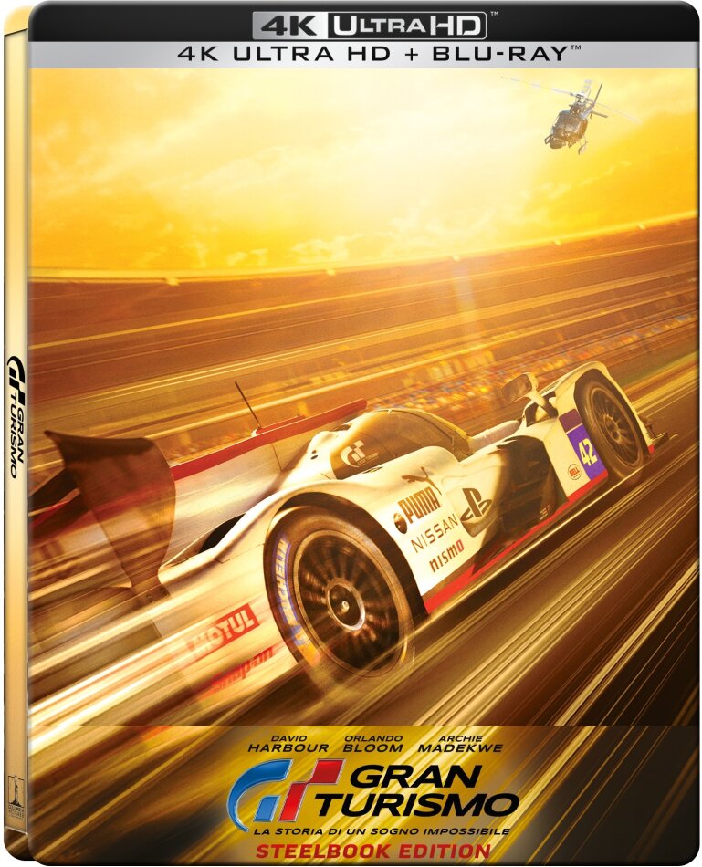 Gran Turismo - La storia di un sogno impossibile (2023) Limited Edition, Steelbook, 4K Ultra HD + Blu-ray