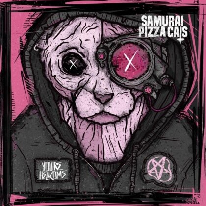 Samurai Pizza Cats - You're Hellcome (Limited Edition, MARBLED WHITE BLACK VINYL, LP)