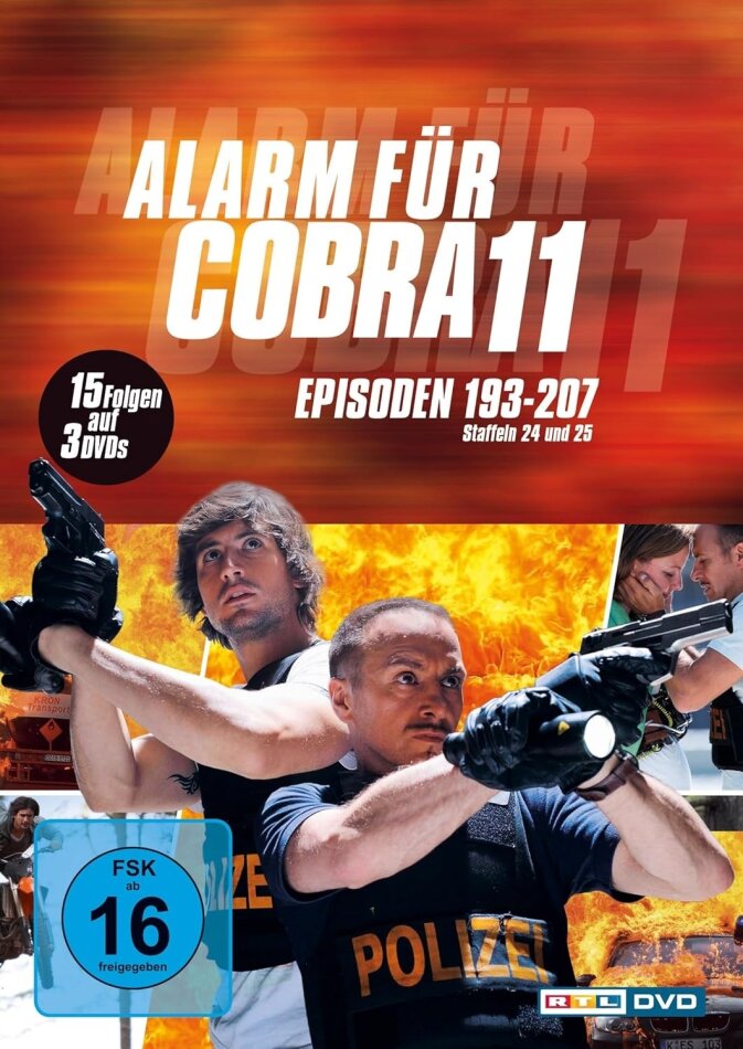 Alarm für Cobra 11 - Staffel 24 & 25 Neuauflage, 3 DVDs