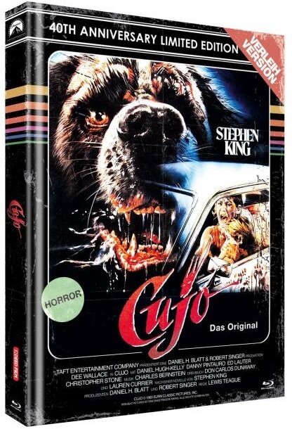 Cujo (1983) Cover J, Director's Cut, 40th Anniversary Limited Edition, Mediabook, 2 Blu-rays