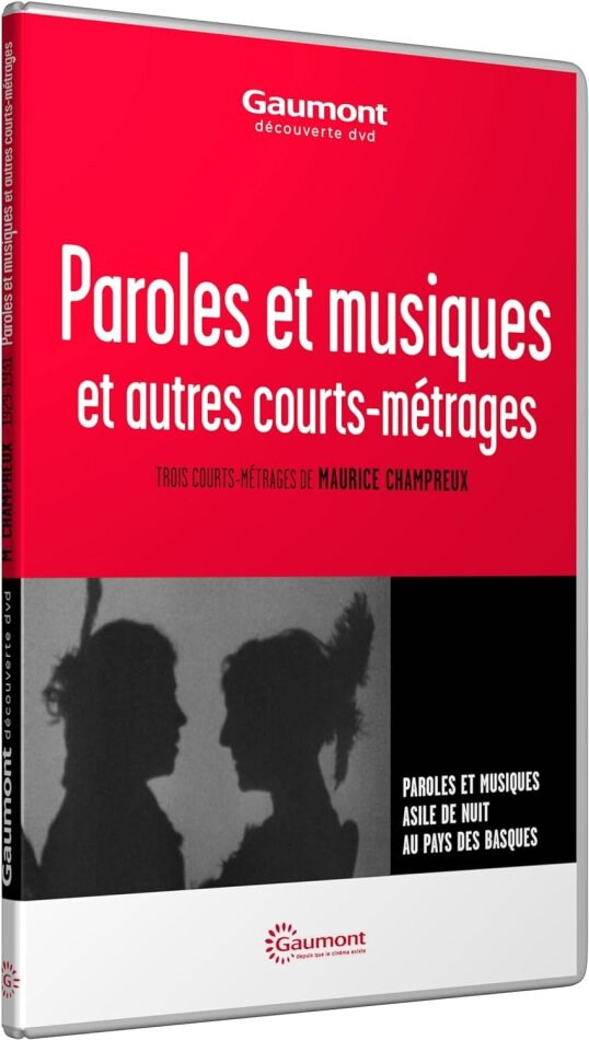 Paroles et musique et autres courts métrages Collection Gaumont Découverte