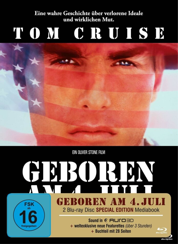 Geboren am 4. Juli (1989) Limited Special Edition, Mediabook, 2 Blu-rays
