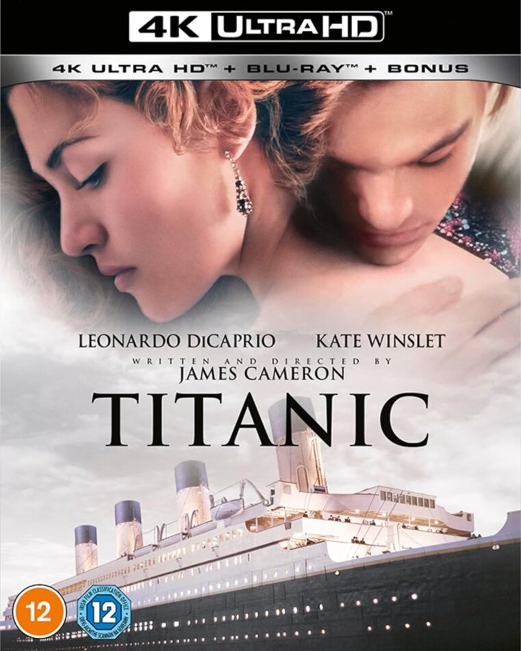 Titanic (1997) Remastered, 4K Ultra HD + 2 Blu-rays