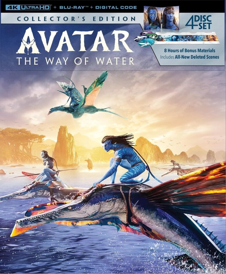 Avatar: The Way of Water - Avatar 2 (2022) Schuber, Digipack, Collector's Edition, 4K Ultra HD + 3 Blu-rays