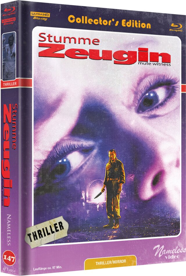 Stumme Zeugin (1995) Cover C, Limited Collector's Edition, Mediabook, 4K Ultra HD + Blu-ray