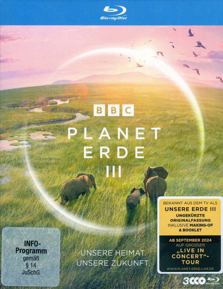 Planet Erde 3 - Unsere Heimat. Unsere Zukunft. BBC, Schuber, Uncut, 3 Blu-rays