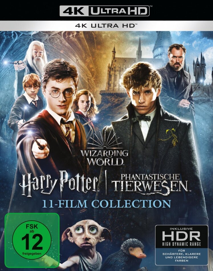Harry Potter / Phantastische Tierwesen - Wizarding World: 11-Film Collection Neuauflage, 11 4K Ultra HDs