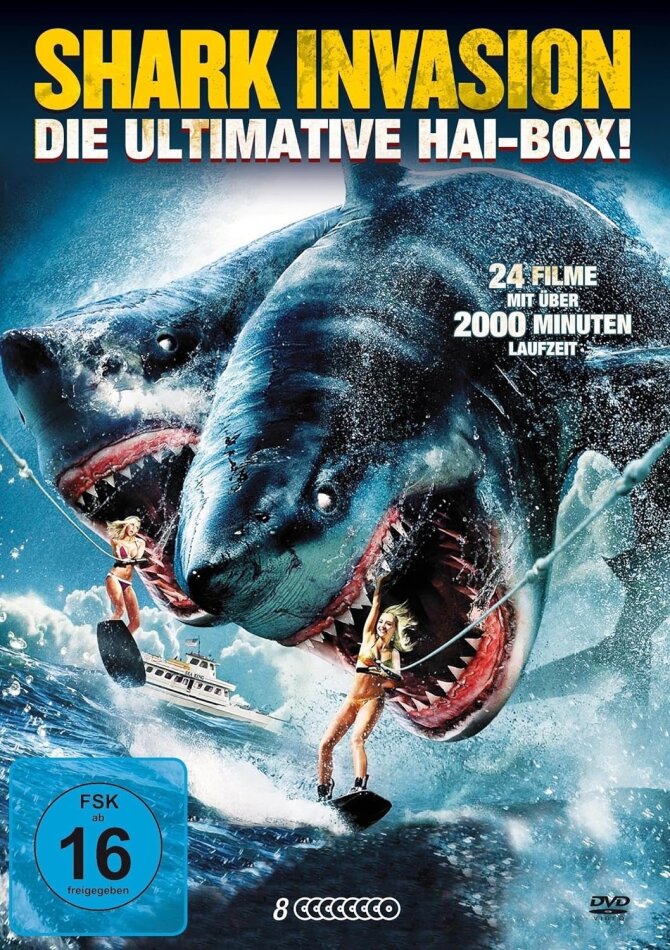 Shark Invasion - Die ultimative Hai-Box! - 24 Filme 8 DVDs