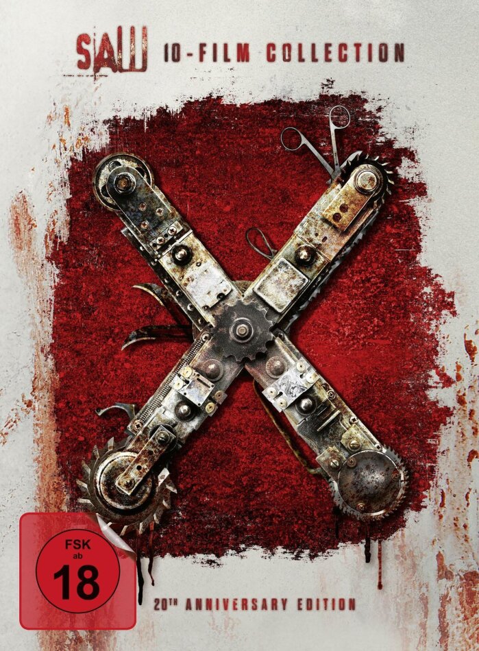 Saw 1-10 Gesamtedition, Schuber, Digipack, 20th Anniversary Edition, 10 DVDs