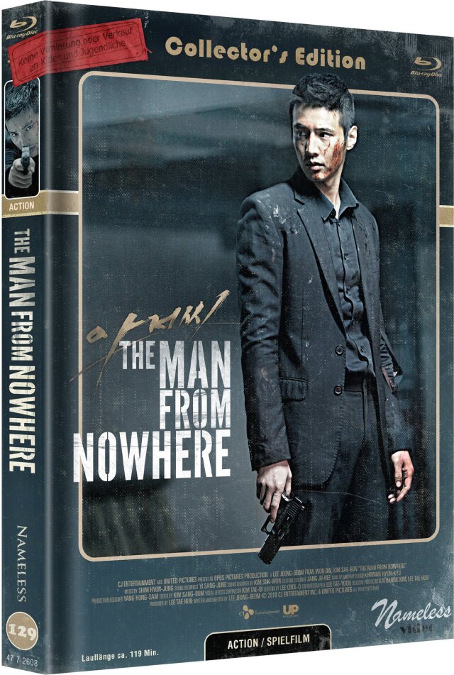 The Man from Nowhere (2010) Cover C, Édition Collector Limitée, Mediabook, 2 Blu-ray
