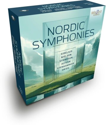 Jean Sibelius (1865-1957), Carl August Nielsen (1865-1931), Johan Svendsen, Hugo Alfv&eacute;n (1872-1960), &hellip; - Nordic Symphonies (10 CDs)