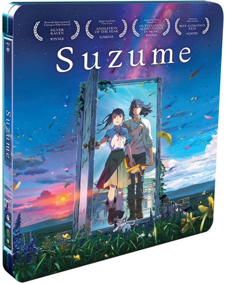 Suzume (2022) Limited Edition, Steelbook, Blu-ray + DVD