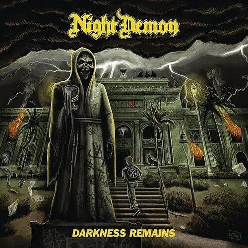 Night Demon - Darkness Remains 2024 Reissue, Iron Grip Metal, Deluxe Edition, Yellow Vinyl, LP